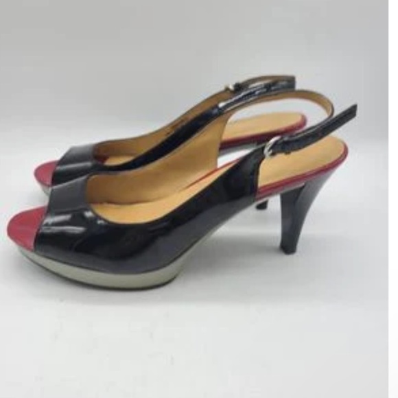 NINE WEST in box low sandal slingback heels 💞 - Picture 3 of 3